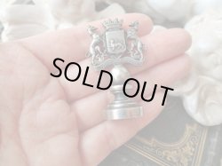 画像12: 【ウーEu紋章シーリングスタンプ】【グレイハウンドとライオン紋章の盾】フランス・アンティーク品