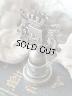 画像7: 【ウーEu紋章シーリングスタンプ】【グレイハウンドとライオン紋章の盾】フランス・アンティーク品