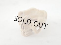 画像2: お問い合わせ品　【髑髏指輪】【湛然不動】髑髏作家服部・髑髏根付・提げ物・彫刻・その他髑髏作品