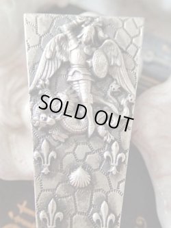 画像2: 【亀甲柄シーリングスタンプ】【大天使ミカエルとフルールドリスとホタテ】フランス・アンティーク品