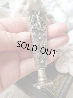 画像3: 【亀甲柄シーリングスタンプ】【大天使ミカエルとフルールドリスとホタテ】フランス・アンティーク品