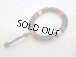 画像3: お問い合わせ品【題名未定】ボーンビーズと琥珀、海松、髑髏の数珠（仮）(untitled skulland bonebeads,amber,coral Juzu bracelet)