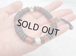 画像13: お問い合わせ品【題名未定】ボーンビーズと琥珀、海松、髑髏の数珠（仮）(untitled skulland bonebeads,amber,coral Juzu bracelet)