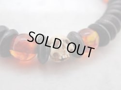 画像4: お問い合わせ品【題名未定】ボーンビーズと琥珀、海松、髑髏の数珠（仮）(untitled skulland bonebeads,amber,coral Juzu bracelet)