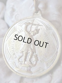 画像2: 【モン・サン・ミシェル巡礼記念メダイ】【大天使ミカエル】【隠しエルミーヌ・プラン】フランス・アンティーク＆ヴィンテージメダイ