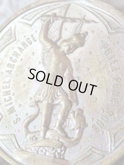 画像3: 【モン・サン・ミシェル巡礼記念メダイ】【大天使ミカエル】【隠しエルミーヌ・プラン】フランス・アンティーク＆ヴィンテージメダイ