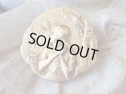 画像2: 【聖ジャンヌダルク】【ゴールドFIXブローチ】【カメオ・メダイ彫刻家L.O. Mattei作】フランス・アンティーク＆ヴィンテージ聖品