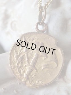 画像4: 【聖ジャンヌダルク】【ゴールドFIXメダイ】【彫刻家Edmond.H.Becker】フランス・アンティーク＆ヴィンテージメダイ