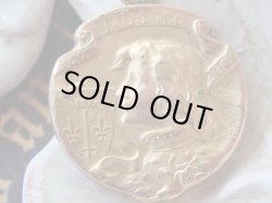 画像5: 【聖ジャンヌダルク】【ゴールドFIXメダイ】【彫刻家Edmond.H.Becker】フランス・アンティーク＆ヴィンテージメダイ