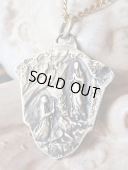 画像6: 【ルルドの聖母】【花盾デザイン】フランス・アンティーク＆ヴィンテージメダイ