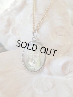 画像2: 【両面ガラス嵌め込み】【シルバー製】【聖アンナと幼きマリア】フランス・アンティーク＆ヴィンテージメダイ