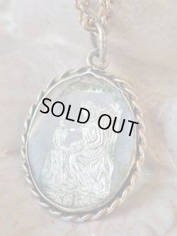 画像5: 【両面ガラス嵌め込み】【シルバー製】【聖アンナと幼きマリア】フランス・アンティーク＆ヴィンテージメダイ