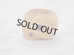 画像5: 【髑髏珠k】【数珠/ブレスレット用横穴タイプミニ髑髏】髑髏作家服部・髑髏根付・提げ物・彫刻・その他髑髏作品