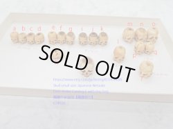 画像9: 【髑髏珠n】【数珠/ブレスレット用横穴タイプミニ髑髏】髑髏作家服部・髑髏根付・提げ物・彫刻・その他髑髏作品