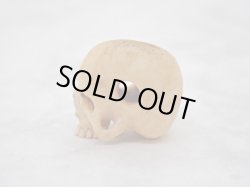 画像5: 【髑髏珠b】【数珠/ブレスレット用横穴タイプミニ髑髏】髑髏作家服部・髑髏根付・提げ物・彫刻・その他髑髏作品