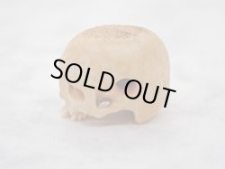 画像5: 【髑髏珠n】【数珠/ブレスレット用横穴タイプミニ髑髏】髑髏作家服部・髑髏根付・提げ物・彫刻・その他髑髏作品