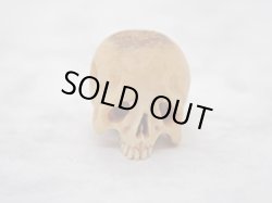 画像3: 【髑髏珠k】【数珠/ブレスレット用横穴タイプミニ髑髏】髑髏作家服部・髑髏根付・提げ物・彫刻・その他髑髏作品