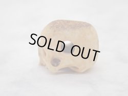 画像5: 【髑髏珠i】【数珠/ブレスレット用横穴タイプミニ髑髏】髑髏作家服部・髑髏根付・提げ物・彫刻・その他髑髏作品