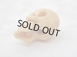 画像7: 【髑髏珠h】【数珠/ブレスレット用横穴タイプミニ髑髏】髑髏作家服部・髑髏根付・提げ物・彫刻・その他髑髏作品