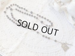 画像14: 【柘榴色手作りカットガラス珠】【シルバー製チェーンとクロス】フランス・アンティーク＆ヴィンテージロザリオ