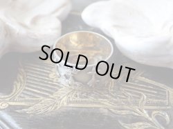 画像8: 【アンヌ・ド・ブルターニュ紋章王冠とエルミーヌ（白オコジョ）】【シルバー製平打ちリング】フランス・アンティーク品