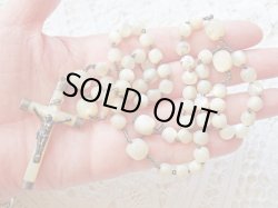 画像12: 【白蝶貝マザーオブパール珠】【チェーンパーツ類シルバー製】【白蝶貝センターメダイとクロス】フランス・アンティーク＆ヴィンテージロザリオ