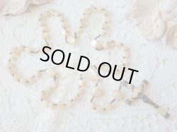 画像4: 【白蝶貝マザーオブパール珠】【チェーンパーツ類シルバー製】【白蝶貝センターメダイとクロス】フランス・アンティーク＆ヴィンテージロザリオ