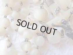 画像7: 【白蝶貝マザーオブパール珠】【チェーンパーツ類シルバー製】【白蝶貝センターメダイとクロス】フランス・アンティーク＆ヴィンテージロザリオ