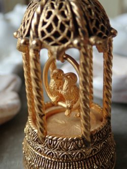 画像8: 【コーディー練り香水ケース】【ラブバードの鳥籠型】アメリカ・ヴィンテージ品