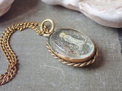 画像6: 【両面ガラス嵌め込みジェムメダイ】【ルルドの聖母】【聖テレーズ】フランス・アンティーク＆ヴィンテージメダイ