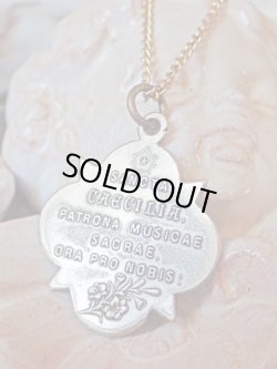 画像4: 【音楽の守護聖セシリア】【カルロ・ドルチ絵】【KISSING作】フランス・アンティーク＆ヴィンテージメダイ