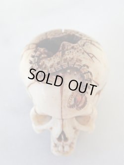 画像11: 髑髏根付【百折不撓】鹿角製 髑髏作家服部・髑髏根付・提げ物・彫刻・その他髑髏作品