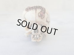 画像6: 髑髏根付【百折不撓】鹿角製 髑髏作家服部・髑髏根付・提げ物・彫刻・その他髑髏作品