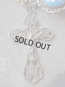 画像6: 【シルバー製】【透かしクロスと練トルコ石両面ペンダントのセット】フランス・アンティーク＆ヴィンテージ品