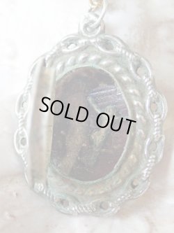 画像6: 【シルバー製チェーン風飾り枠ミニルリケール】【聖遺物】【ルルドの聖母とフルールドリス】フランス・アンティーク＆ヴィンテージ品