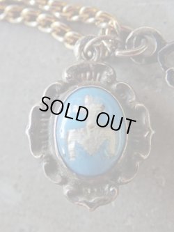 画像10: 【シルバー製】【透かしクロスと練トルコ石両面ペンダントのセット】フランス・アンティーク＆ヴィンテージ品