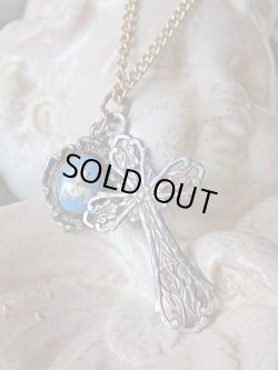 画像3: 【シルバー製】【透かしクロスと練トルコ石両面ペンダントのセット】フランス・アンティーク＆ヴィンテージ品