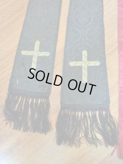 画像5: 【聖職者用祭服関連品】【ミサで実際に使用されていたストラ・黒】ドイツ・アンティーク＆ヴィンテージ聖品