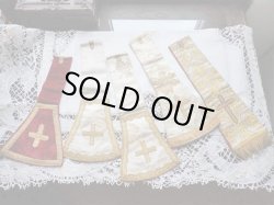 画像7: 【聖職者祭服関連品】【司祭が実際に使用していたマニプル・赤ベルベット】ドイツ・アンティーク＆ヴィンテージ聖品