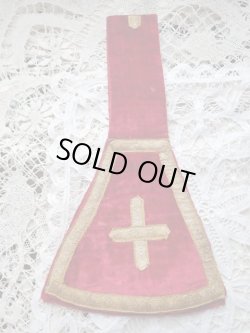 画像3: 【聖職者祭服関連品】【司祭が実際に使用していたマニプル・赤ベルベット】ドイツ・アンティーク＆ヴィンテージ聖品