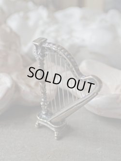 画像3: 【シルバー800製ミニチュア】【楽器シリーズ】【竪琴】イタリア・ヴィンテージ品