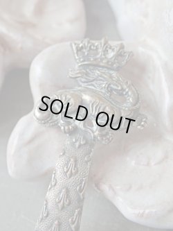 画像4: 【フランス王フランソワ1世紋章王冠とサラマンダー逆さフルールドリス】【ブックマーカー兼ペーパーナイフ】フランス・アンティーク＆ヴィンテージ品