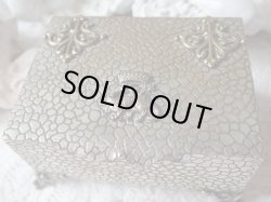 画像3: 【フランス王フランソワ1世紋章王冠とサラマンダー】【亀甲柄ジュエリーボックス】フランス・アンティーク＆ヴィンテージ品