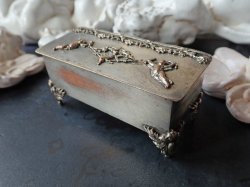 画像3: 【天使とガーランド装飾のジュエリーボックス】【二人の天使とキューピッド】フランス・アンティーク＆ヴィンテージ品