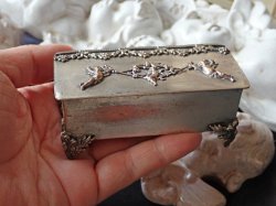 画像15: 【天使とガーランド装飾のジュエリーボックス】【二人の天使とキューピッド】フランス・アンティーク＆ヴィンテージ品