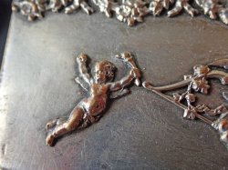 画像7: 【天使とガーランド装飾のジュエリーボックス】【二人の天使とキューピッド】フランス・アンティーク＆ヴィンテージ品