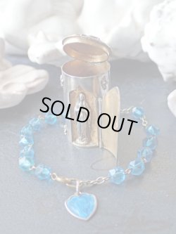 画像2: 【隠し扉聖像付ロザリオケース】【ノートルダム頭文字蓋フルールドリス文様】【ロザリオとセット】フランス・アンティーク＆ヴィンテージ聖品