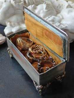 画像14: 【天使とガーランド装飾のジュエリーボックス】【二人の天使とキューピッド】フランス・アンティーク＆ヴィンテージ品