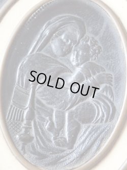 画像7: 【黒革と象牙風セルロイド装丁】【ラファエロ小椅子の聖母】【1880年】イタリア・アンティーク＆ヴィンテージ聖品