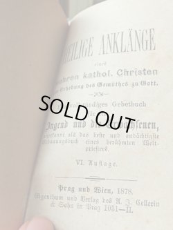 画像14:  【象牙風セルロイド透かしクロスとターコイズブルーベルベット装丁】【1878年】ドイツ・アンティーク＆ヴィンテージ聖品